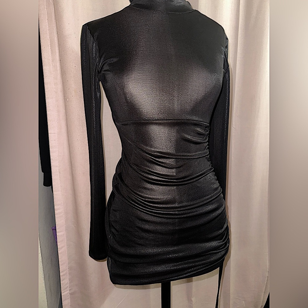 Shimmer Black Party Dress